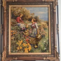 تابلو فرش دستبافت|تابلو فرش|کنگاور, |دیوار