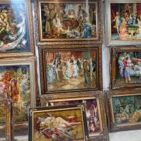 تابلو فرش ابریشم دستباف