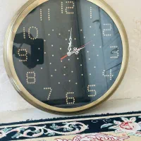 ساعت دیواری استیل نگین دار