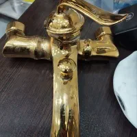 شیر حمام استیل طلایی