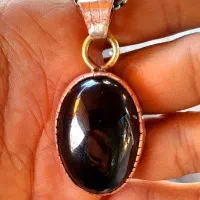 گردنبند عقیق سیاه یمنی