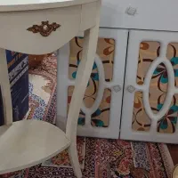 میز چرخ با چهارپایه و میز تلفن