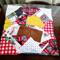 نمگیر ظرف چهل تیکه کار هنری دست دوز