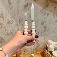 کارد و چنگال سرامیکی مروارید یونیک