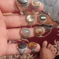 ۸عدد انگشتر نقره خیلی شیک