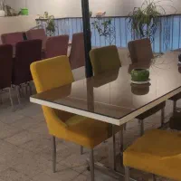 فروش فوری میز و صندلی مخمل شیک