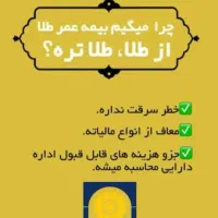 بیمه عمر و بازنشستگی با سرمایه گذاری طلا|خدمات مالی، حسابداری، بیمه|شیراز, شهرک گلستان|دیوار