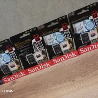 رم گیگsan disk ۶۴باسرعت ۲۰۰ مگ بر ثانیه ۴عددموجوده
