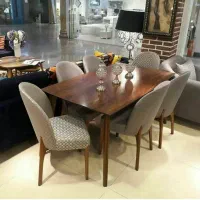 میزنهارخوری چوبی ۲نفره گرد|میز و صندلی غذاخوری|تهران, امام حسین|دیوار