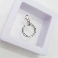 پلاک نقره طرح میخ نو