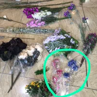 گل مصنوعی بوته شاخه و ریسه