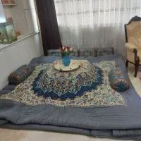 لحاف کرسی دست دوز باوان ابعاد 3 در 3 داخل پشم