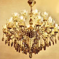 لوستر دوازده شاخه برنج اصل با گارانتی