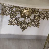 آینه کنسول و میز کنار سالنی  برنزی قلم کاری|بوفه، ویترین، کنسول|تبریز, |دیوار