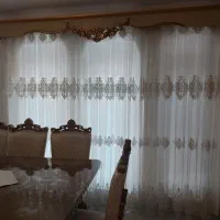 پرده سالنی مدل قاب دار