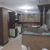 کابینت به همراه سینک و آبچکان وشیر و هود