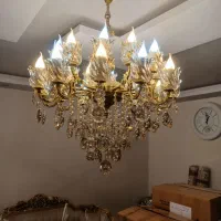 لوستر برنجی ۲۴ شعله|لوستر و چراغ آویز|تهران, افسریه شمالی|دیوار