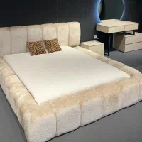 تخت خواب دو نفره شیک  + سونیا )(