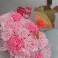 باکس گل رز جاودان صورتی برای دیدنی نوزاد|گل مصنوعی|اصفهان, شهرک امام خمینی|دیوار
