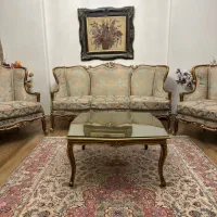 مبل استیل چوب گردو