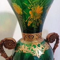 گلدان کریستال وپرده زبرا