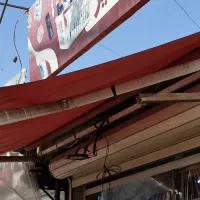 سایه بان کاملا سالم جنس خوب مشکلی نداره|فروشگاه و مغازه|کوچصفهان, |دیوار