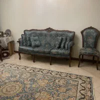 فروش مبلمان ۹ نفره همرا با میزناخارخوری و فرش|مبلمان خانگی و میز عسلی|تهران, سردارجنگل|دیوار