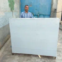 میز کار رستوران نو نو استیل طلایی با قفل