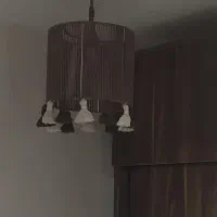 لوستر مکرومه با آویز منگوله و حتی ساده