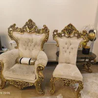 مبلمان ۹نفره همراه با میزغذاخوری ۶ نفره سلطنتی|مبلمان خانگی و میز عسلی|تهران, تهرانپارس شرقی|دیوار