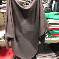 روسری ساده قوار بزرگ لنین دور دوخت منگوله دار