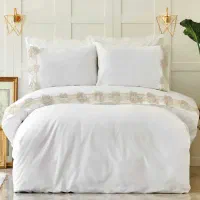 روتختی دو نفره کاراجا ترکیه ست کاور دانتل ترک