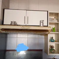 گاز صحفه ای شیشه ای و هود با کابینت|اجاق گاز و لوازم برقی پخت‌وپز|صدرا-فارس, فاز ۱|دیوار