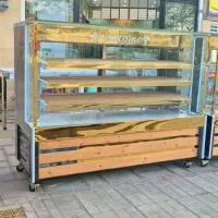 یخچال مکعب طلایی  طرح چوب