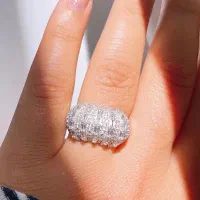 انگشتر جواهر تمام نقره مدل الیزا|بدلیجات|تبریز, |دیوار