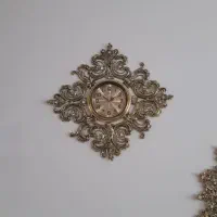 ساعت و اینه شمعدون