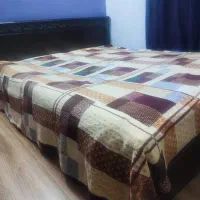 سرویس خواب دو نفره همراه با تشک قهوه ای رنگ|تخت و سرویس خواب|تهران, استقلال|دیوار