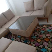 مبلمان هفت نفره با میز جلو مبلی