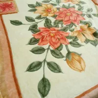 پتو دو نفره وتک نفره گلبافت  گل برجسته دورو