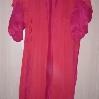 مانتو تابستانه سرخابی باقی مانده از مزون