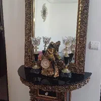 فروش آینه کنسول و شمعدان و ساعت همگی باهم