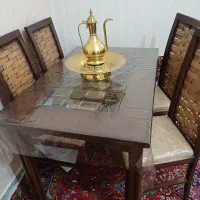 میز غذاخوری چوبی چهارنفره