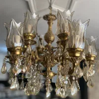 لوستر برنجی۱۲شاخه