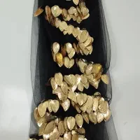 دستمال کوردی مشکی پولکدار اکبند