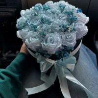 دسته گل روبانی