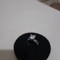 انگشتر تک نگین نقره نو نو