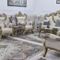 مبلمان سلطنتی ۹ نفره قالب اصلی چوب راش