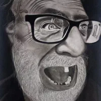 چهره سیاه قلم هدیه جذاب