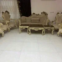 سرویس مبل و میز نهارخوری و ویترین
