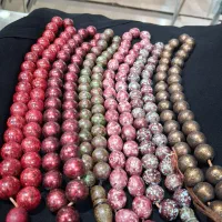 مهره ی لاکی و نقره کوب برای بافت نمک  بافت میخک